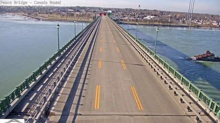 Buffalo Peace Bridge Canada Bound - New York - Usa